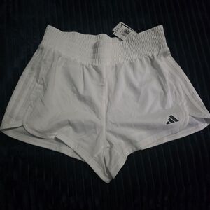 Adidas Women's White Athletic Pacer Shorts